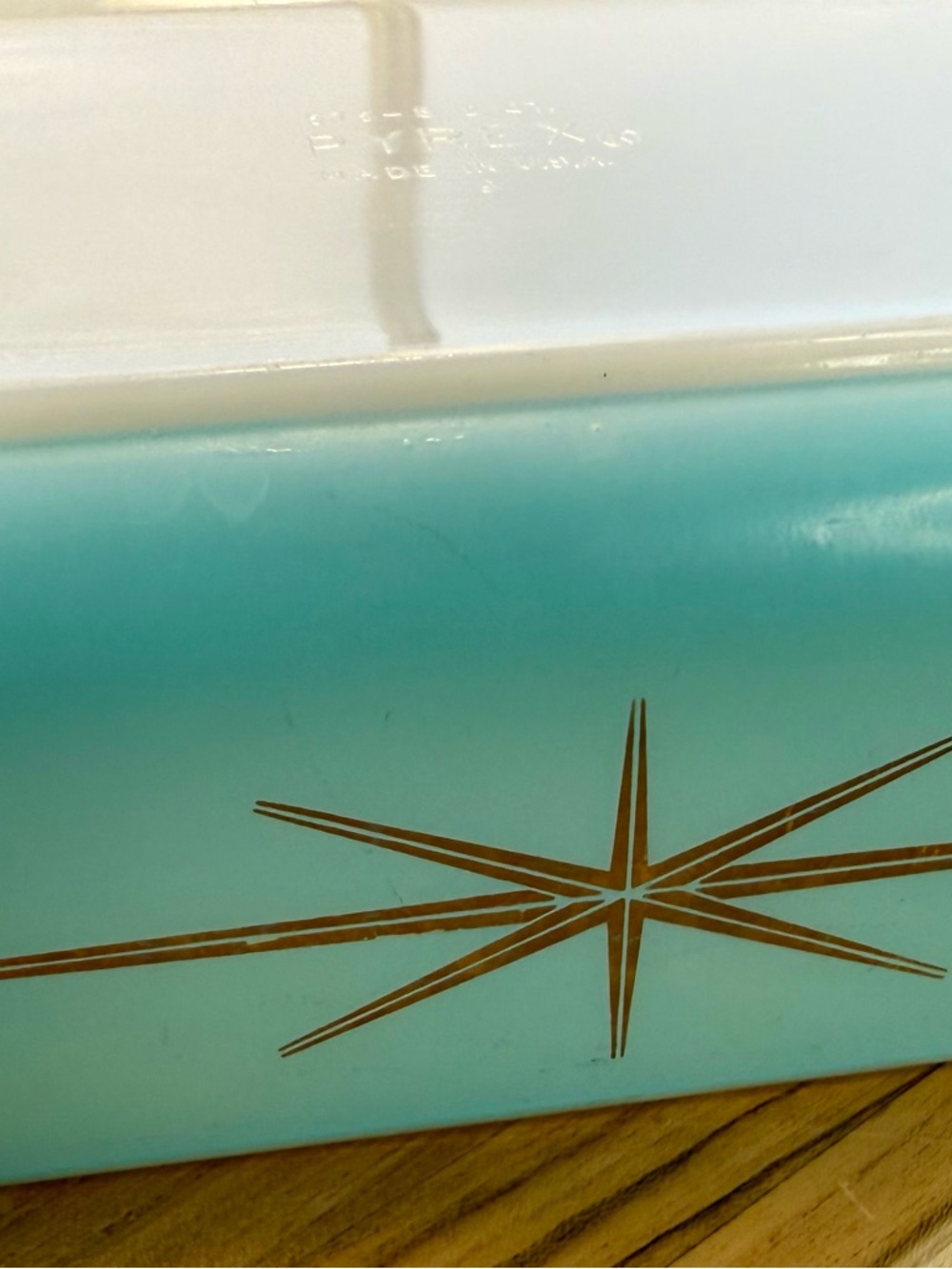 Rare 1960 Pyrex Collectible Atomic Starburst 575-B 2 Qt. Space Saver Holy Grail - Picture 7 of 16